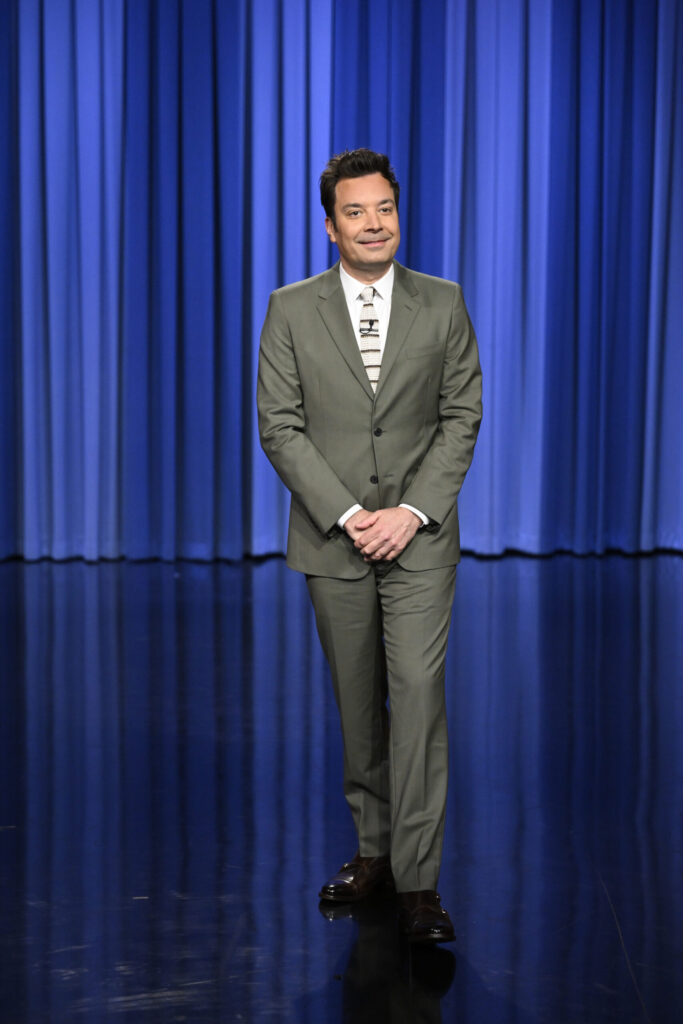 Jimmy Fallon during the monologue, May 14, 2025